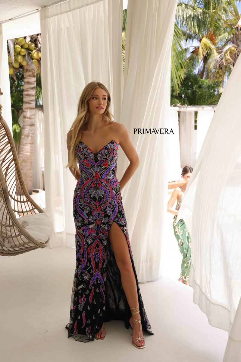 Primavera Couture Long Dress 4387 - Image 5