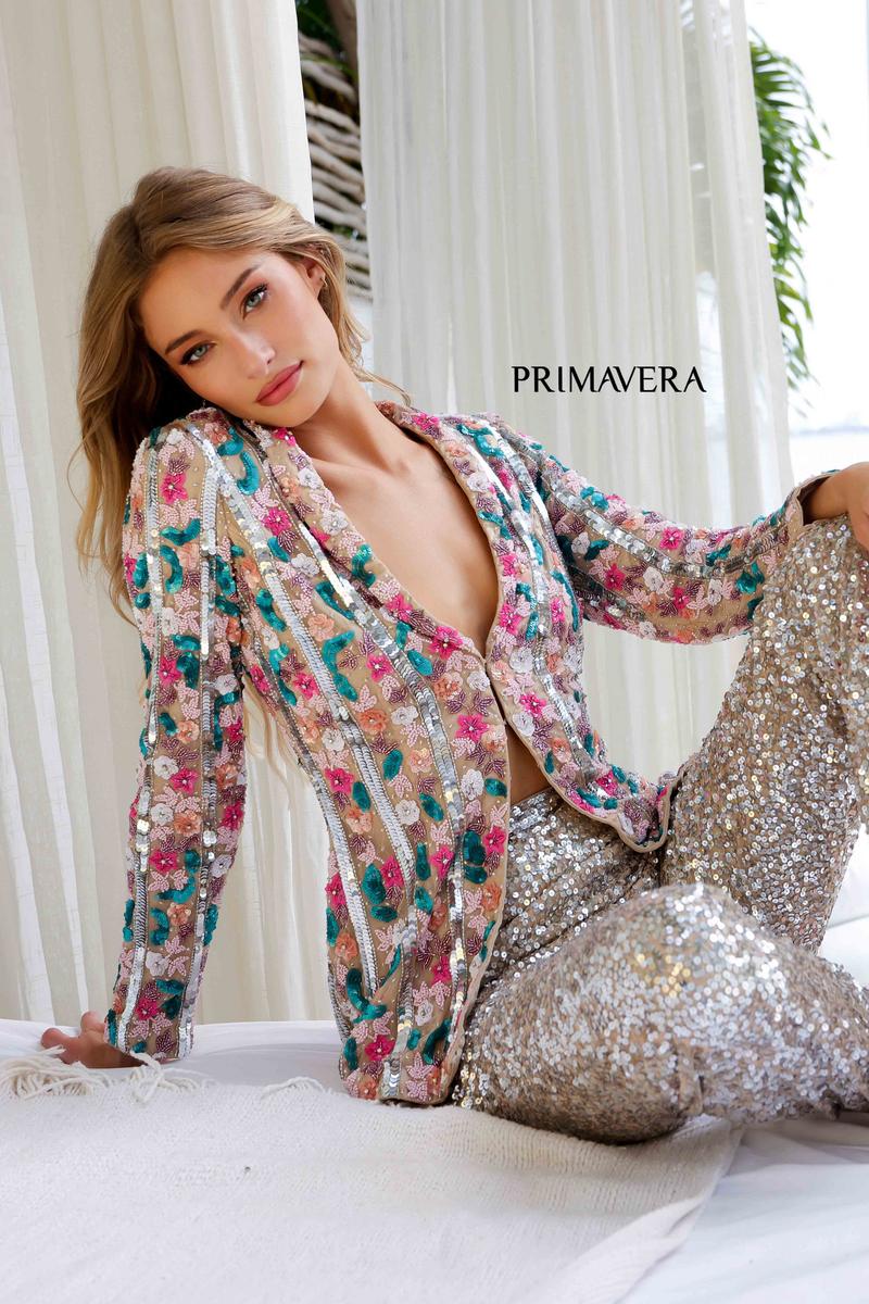 Primavera Couture Long Dress 4388 - Image 5