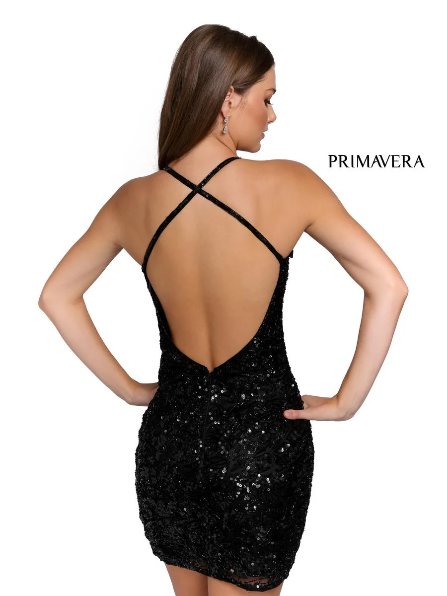 Primavera Couture Short Dress 3832 - Image 9
