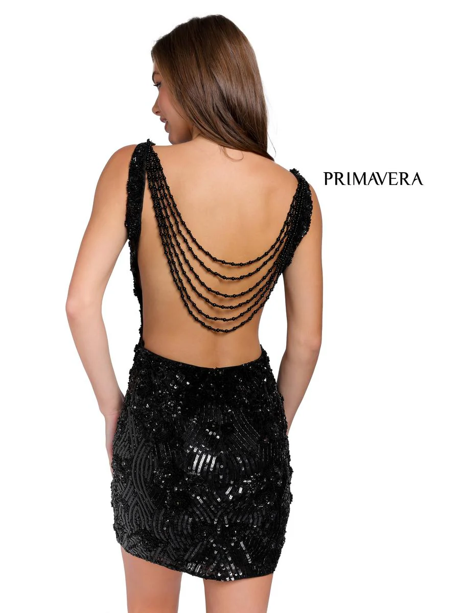 Primavera Couture Short Dress 3850 - Image 8