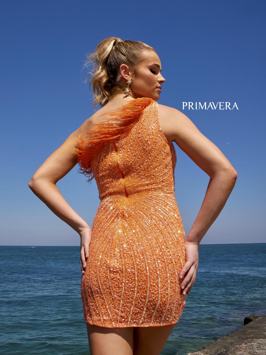 Primavera Feather Homecoming Dress 4002 - Image 6