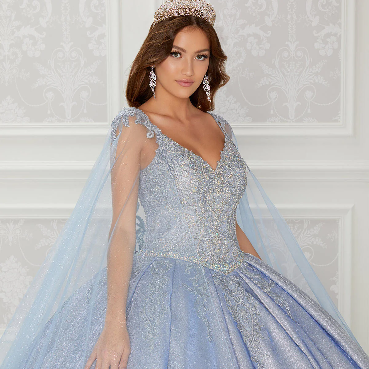 Princesa by Ariana Vara  Dress PR22141Cape - Image 11