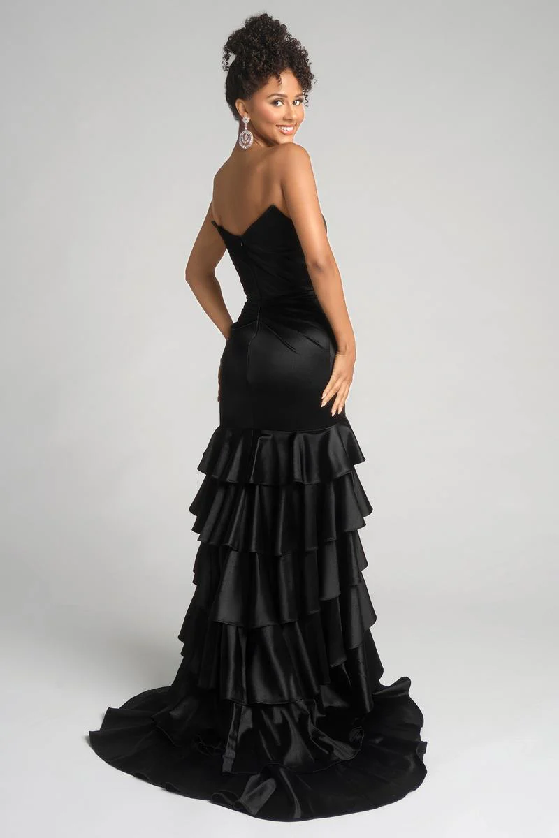 PS I Love You by Portia & Scarlett Ruffle Prom Dress X0021 - Image 4