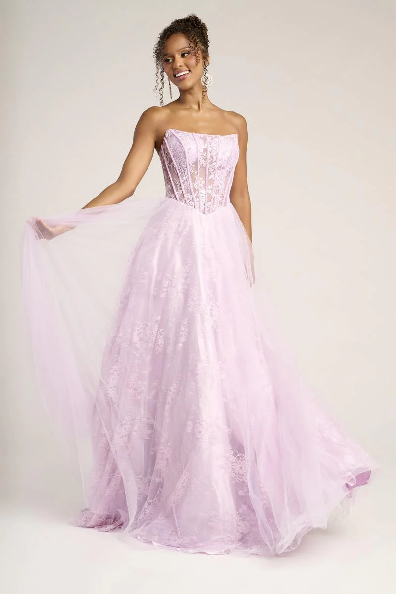 PS I Love You by Portia & Scarlett A-Line Prom Dress X0023 - Image 3