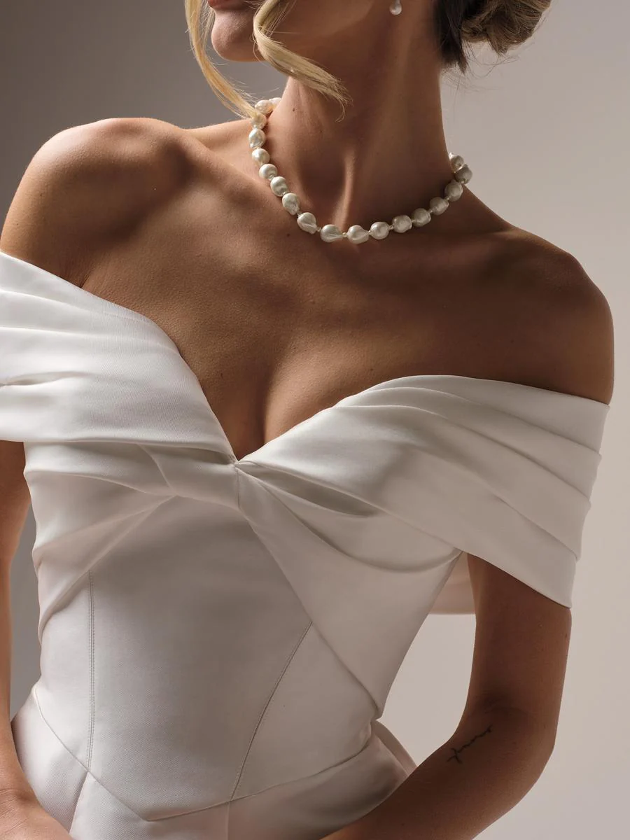 Rebecca Ingram "Brooke" Strapless Mikado Bridal Gown - Image 6
