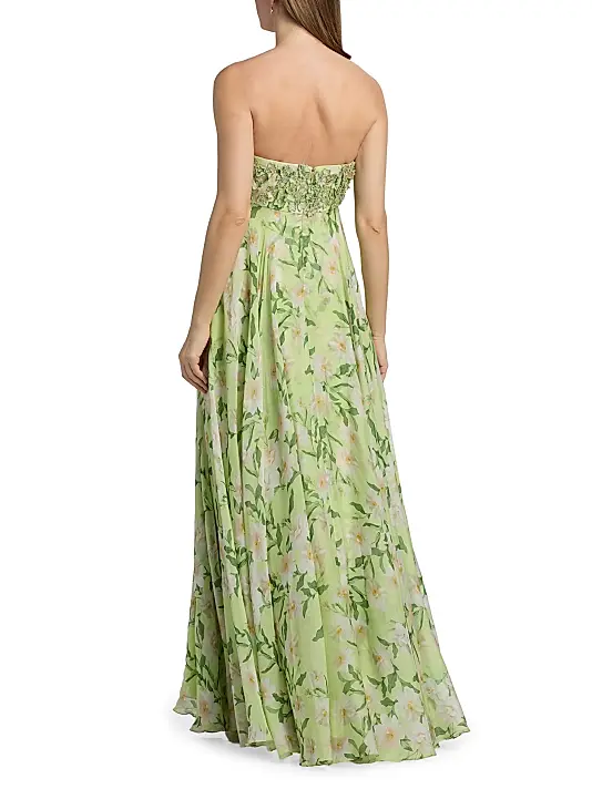 Sachin & Babi "Ames" Embellished Long Evening Dress - Image 2