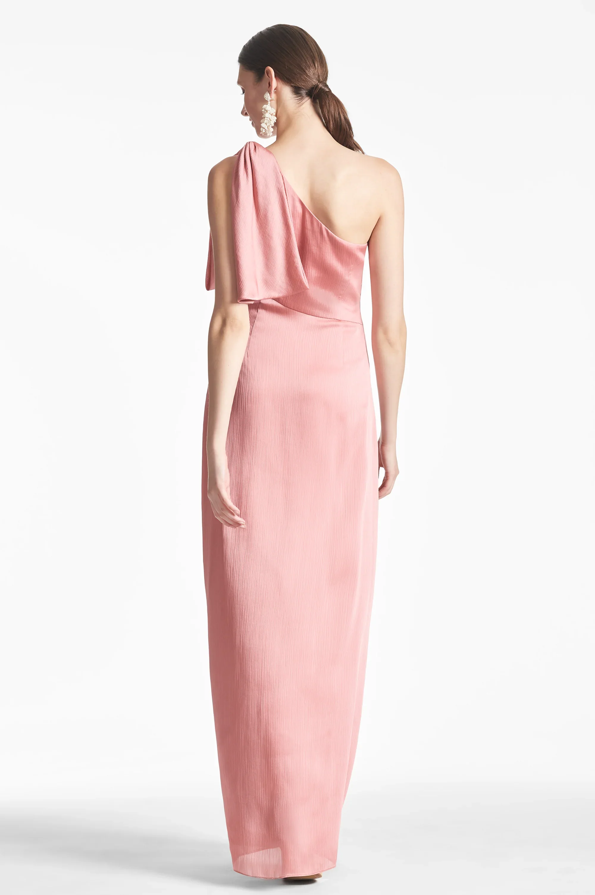 Sachin & Babi "Chelsea" One Shoulder Bow Gown - Image 8