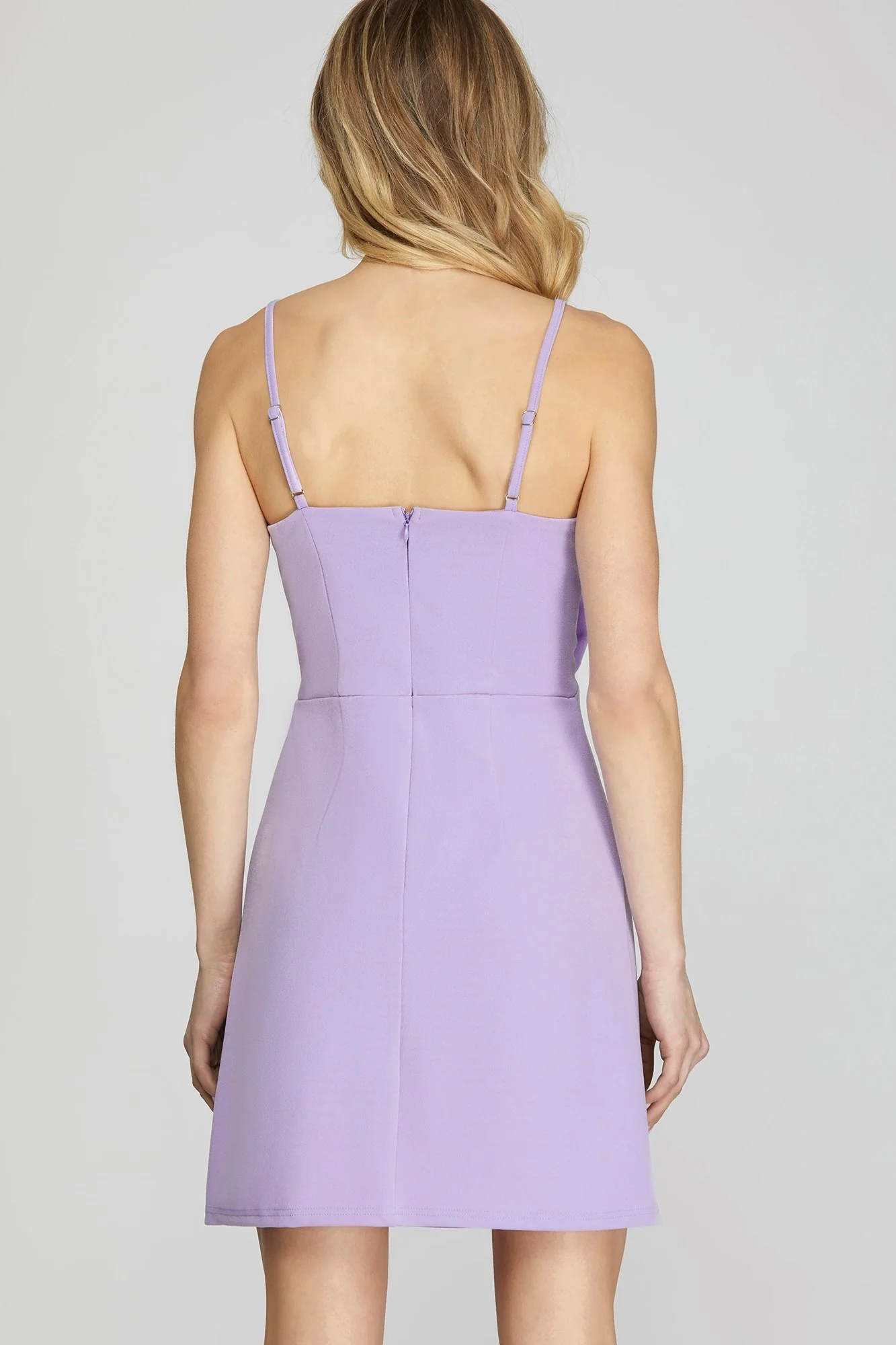 She + Sky Bow Mini Dress SY6689 - Image 3