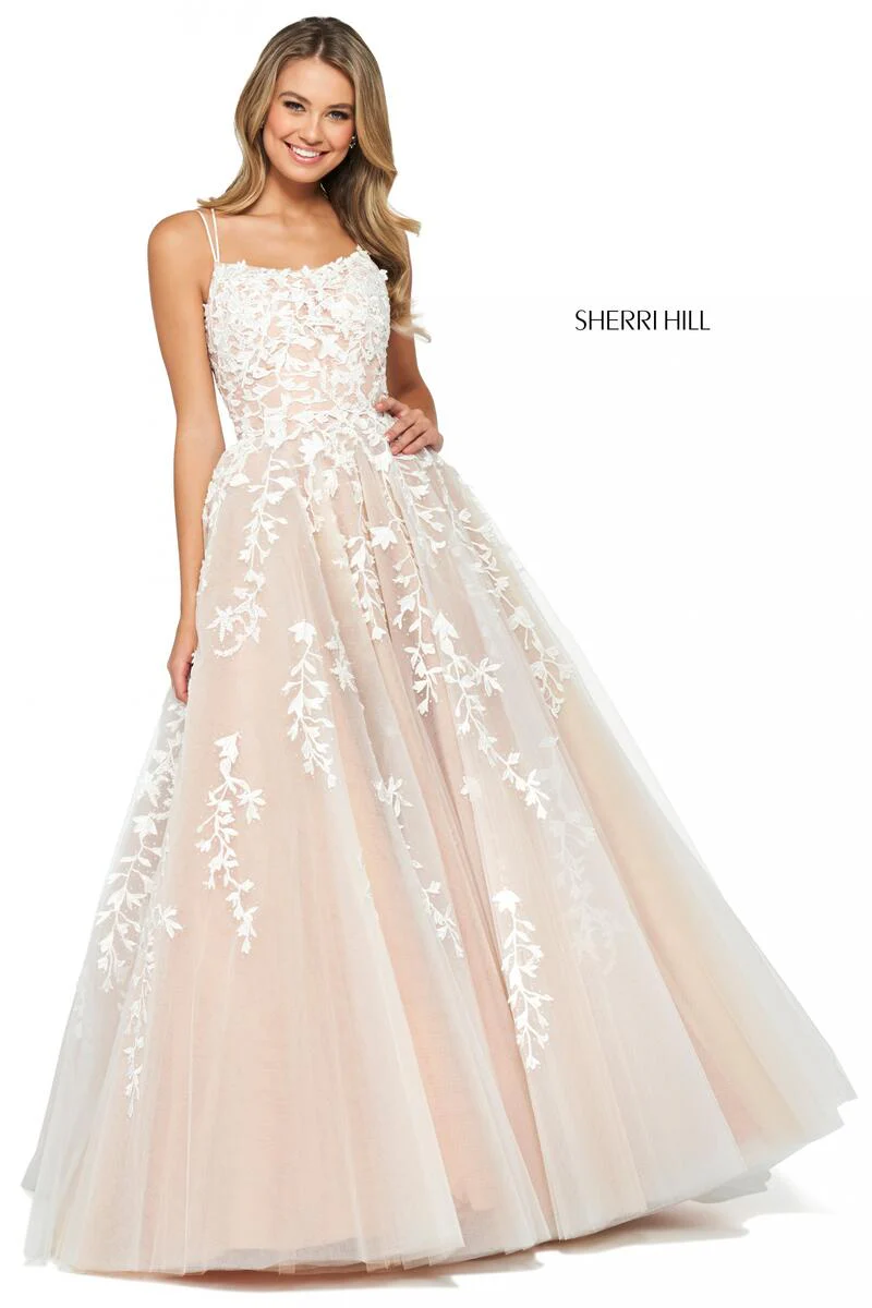 Sherri Hill Lace Ball Gown Dress 53116 - Image 10