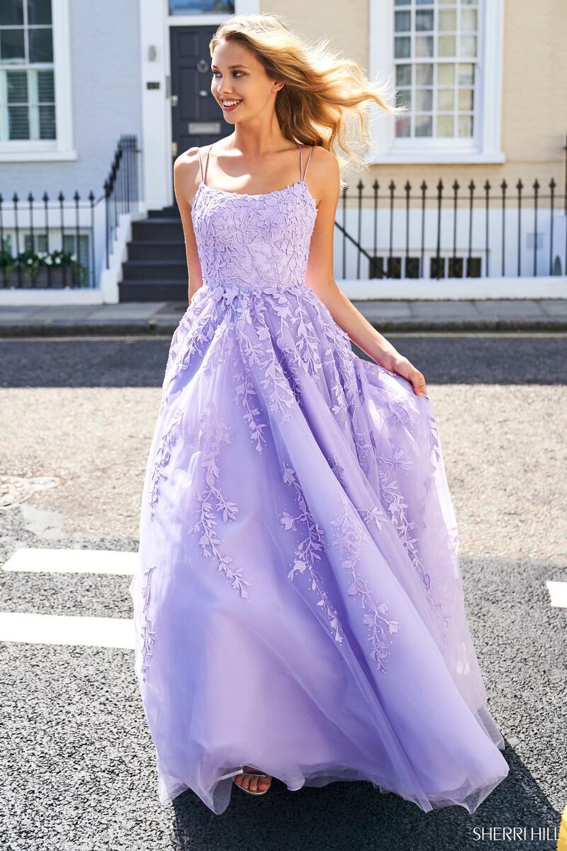 Sherri Hill Lace Ball Gown Dress 53116 - Image 17