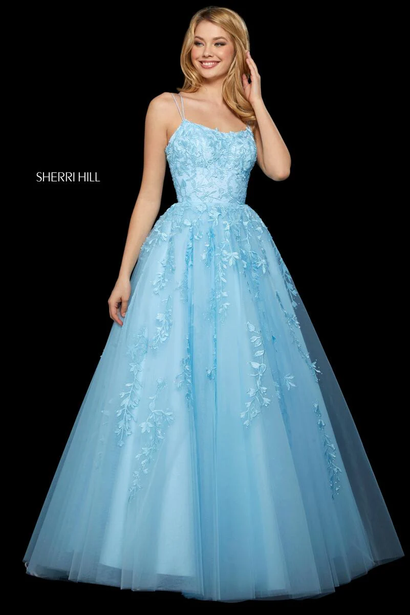 Sherri Hill Lace Ball Gown Dress 53116 - Image 6