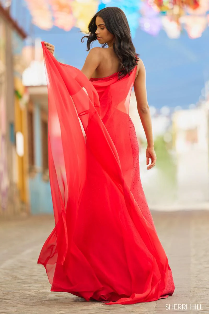 Sherri Hill Cut Out Dress 55318 - Image 4