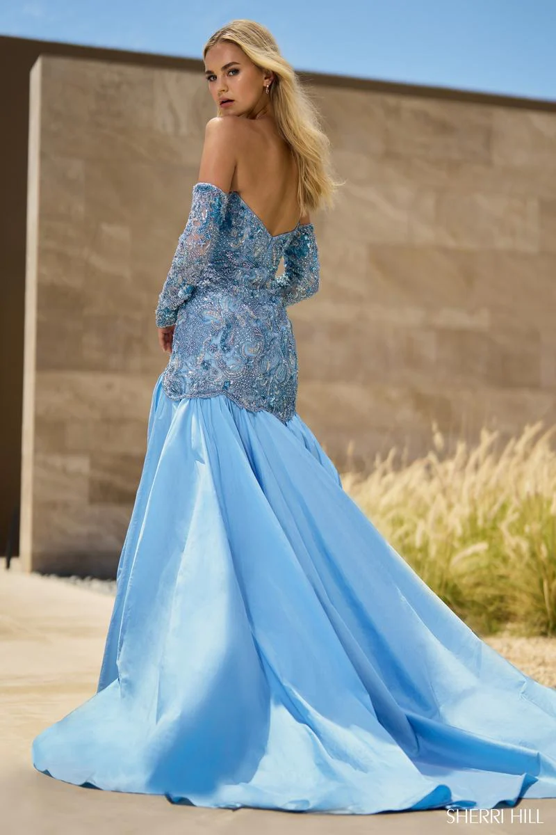 Sherri Hill Strapless Fit and Flare Dress 55637 - Image 2
