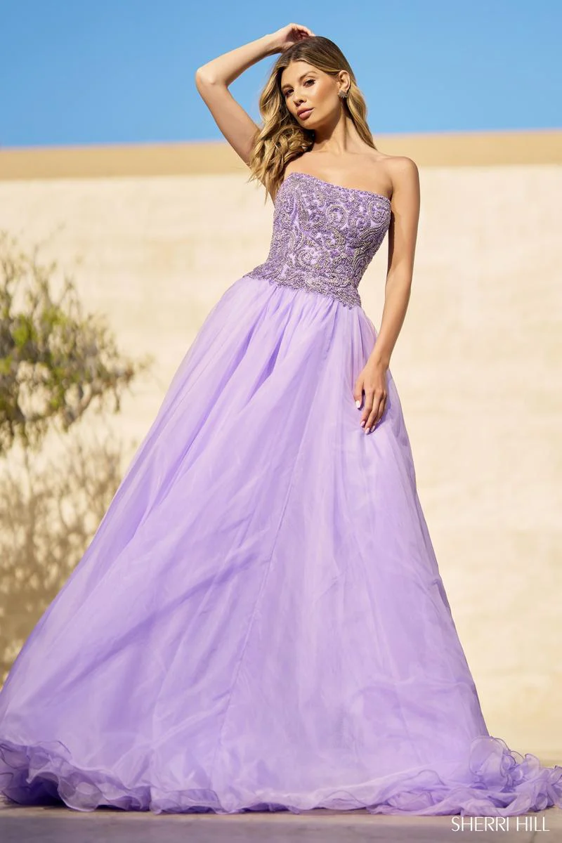 Sherri Hill Beaded Ball Gown 55947 - Image 3