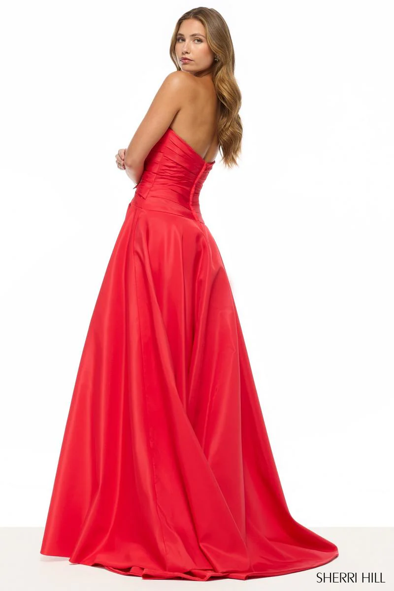 Sherri Hill Bow Cut Out Prom Dress 57771 - Image 2