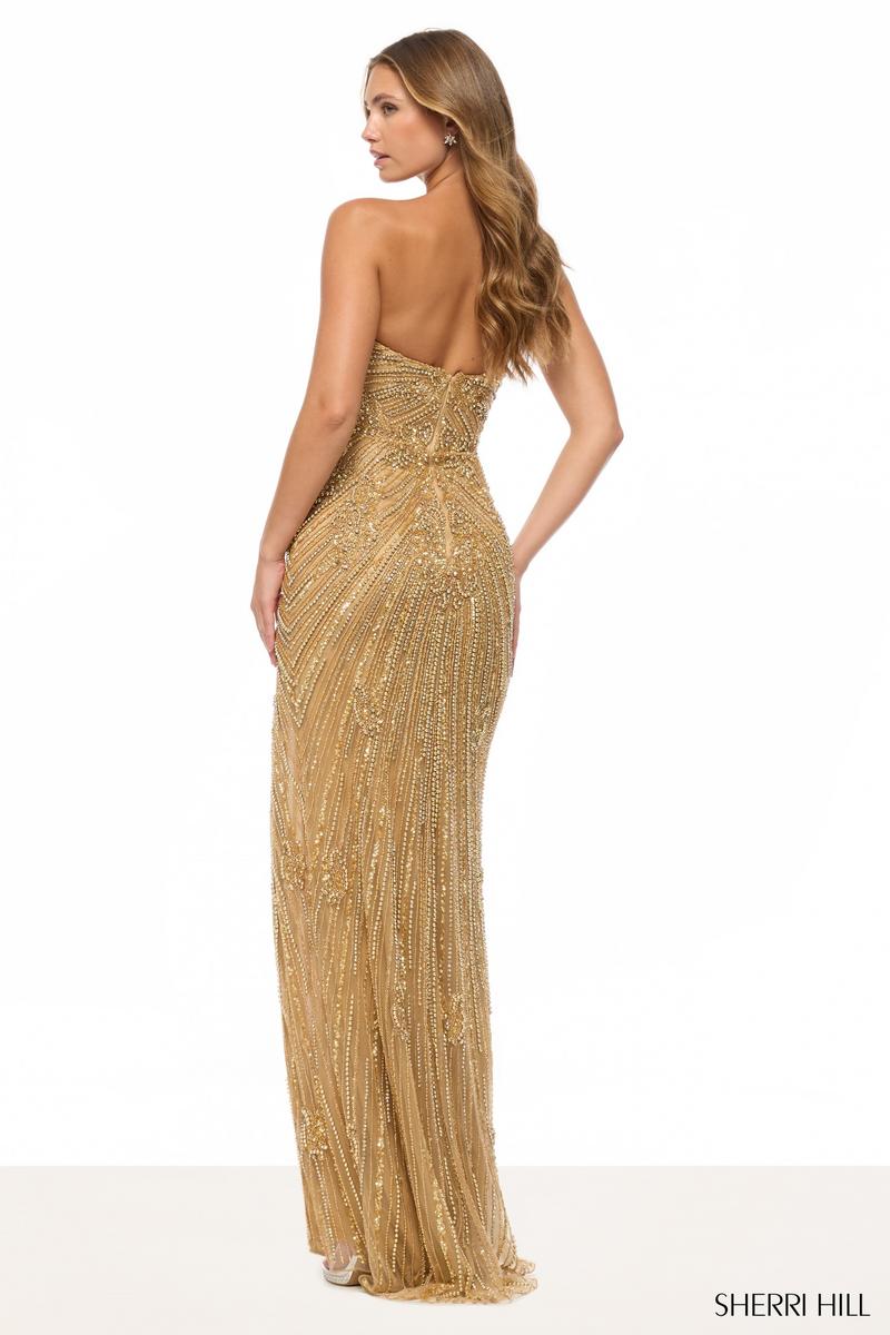 Sherri Hill Strapless Beaded Pageant Dress 67153 - Image 2