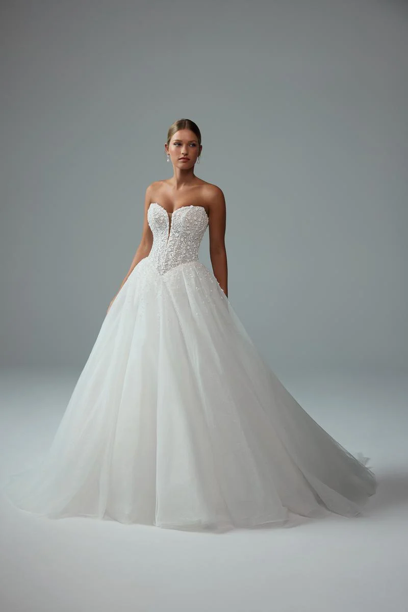 Sophia Tolli "Vienna" Sparkling Strapless Ballgown Bridal Gown