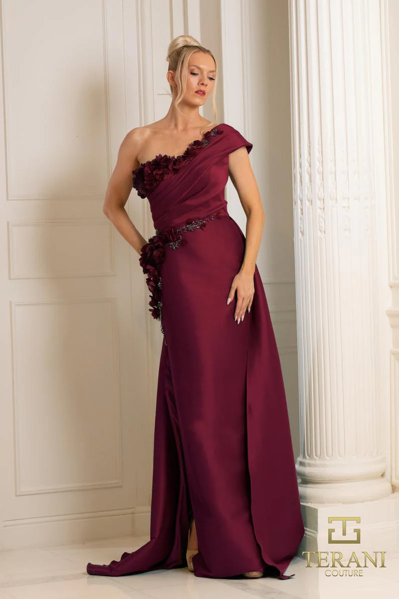 Terani Bodycon Long Overskirt Evening Dress 252E5116 - Image 3