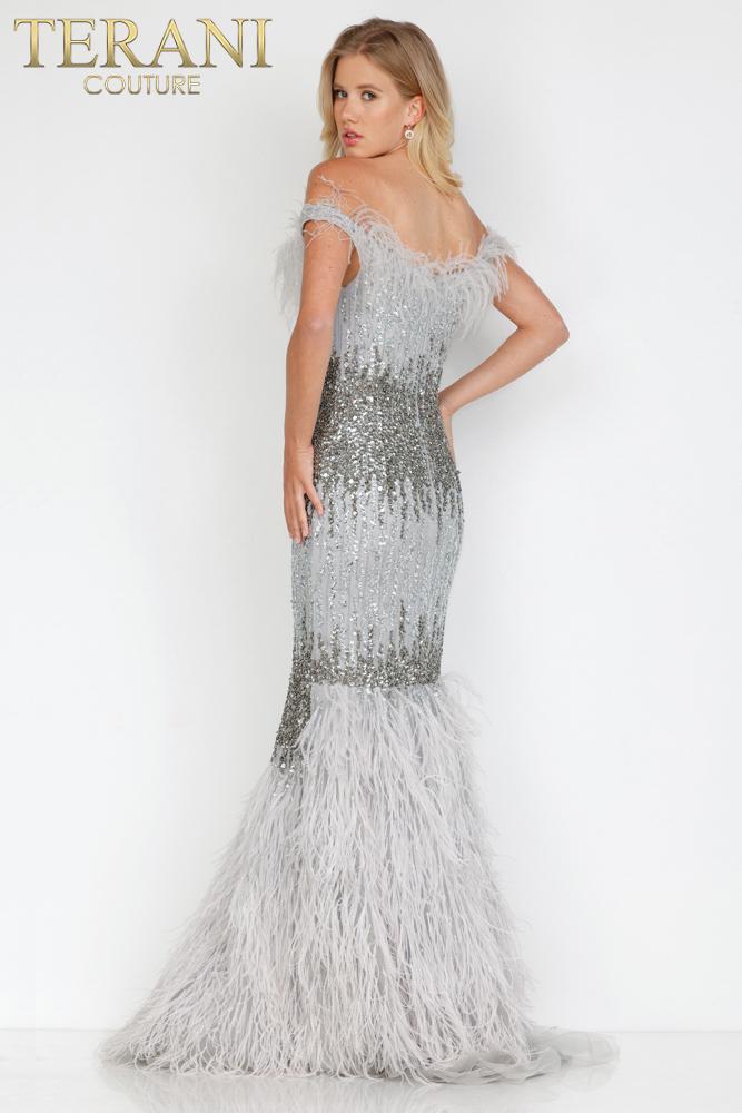 Terani Beaded Evening Gown 1911GL9512 - Image 4