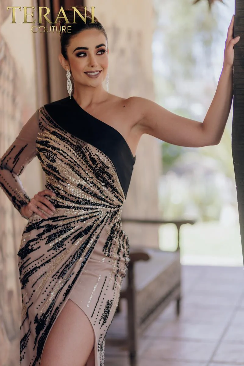 Terani Pageant Dress 232GL1410 - Image 3