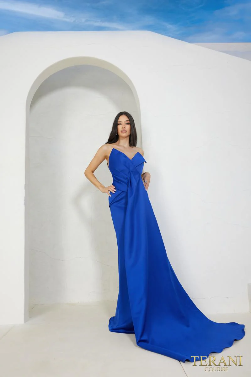 Terani Strapless Evening Dress 241P2008 - Image 3