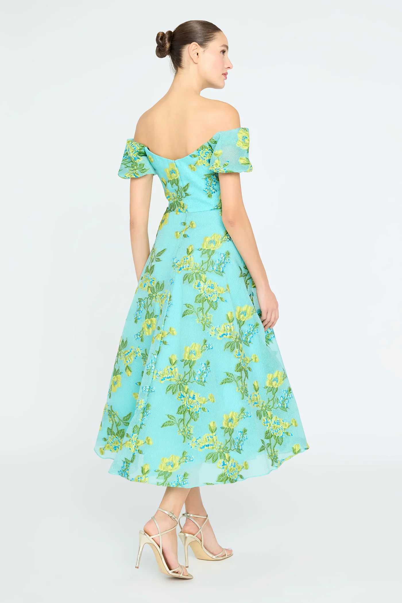 Theia "Alanis" Off Shoulder Dress 88113651 - Image 6