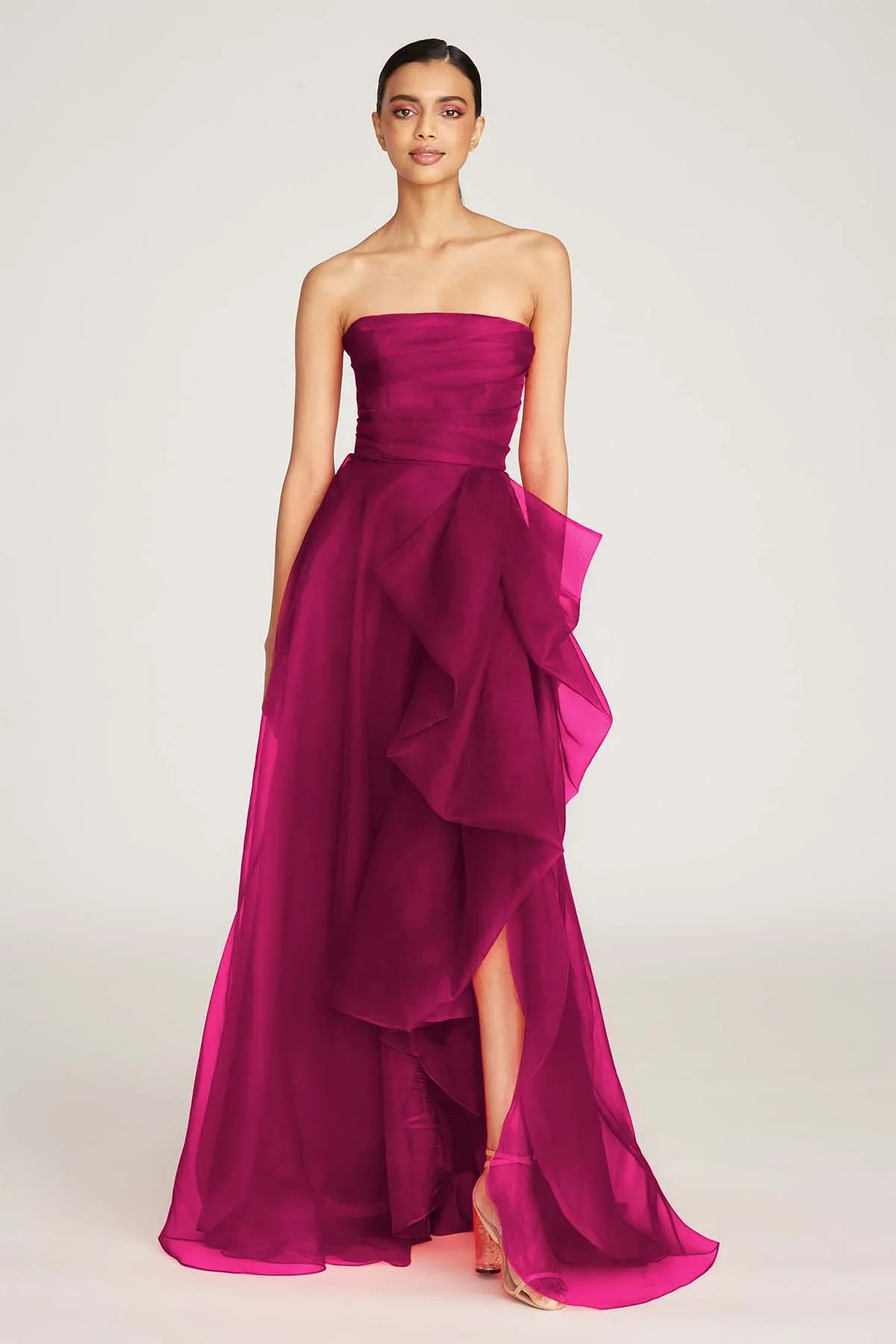 Theia Strapless Draped "Teresa" Evening Gown 8817572 - Image 20