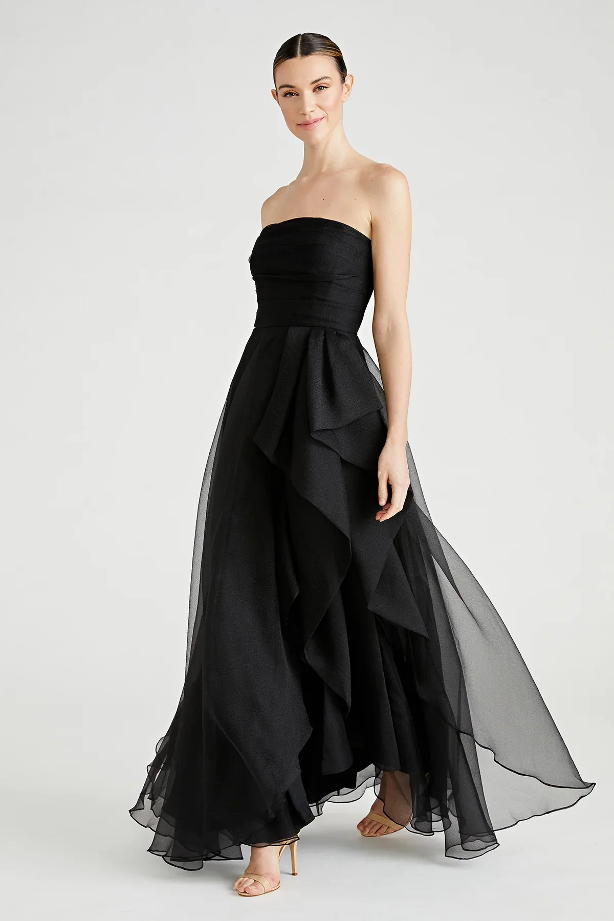 Theia Strapless Draped "Teresa" Evening Gown 8817572 - Image 4