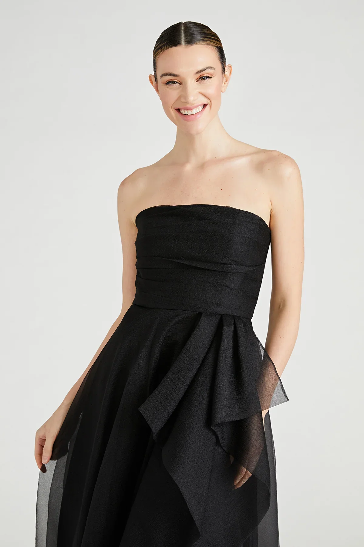 Theia Strapless Draped "Teresa" Evening Gown 8817572 - Image 5