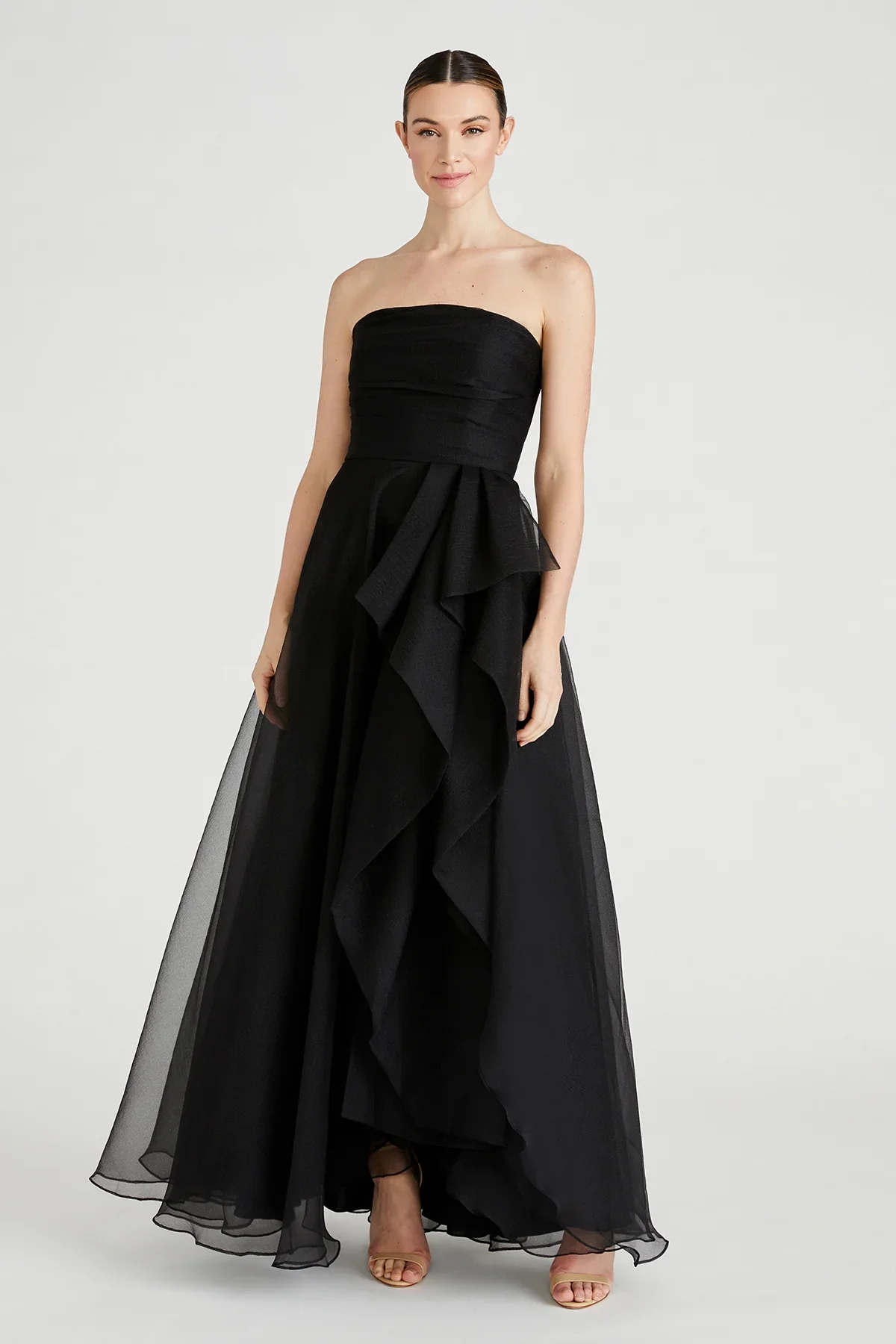 Theia Strapless Draped "Teresa" Evening Gown 8817572 - Image 7