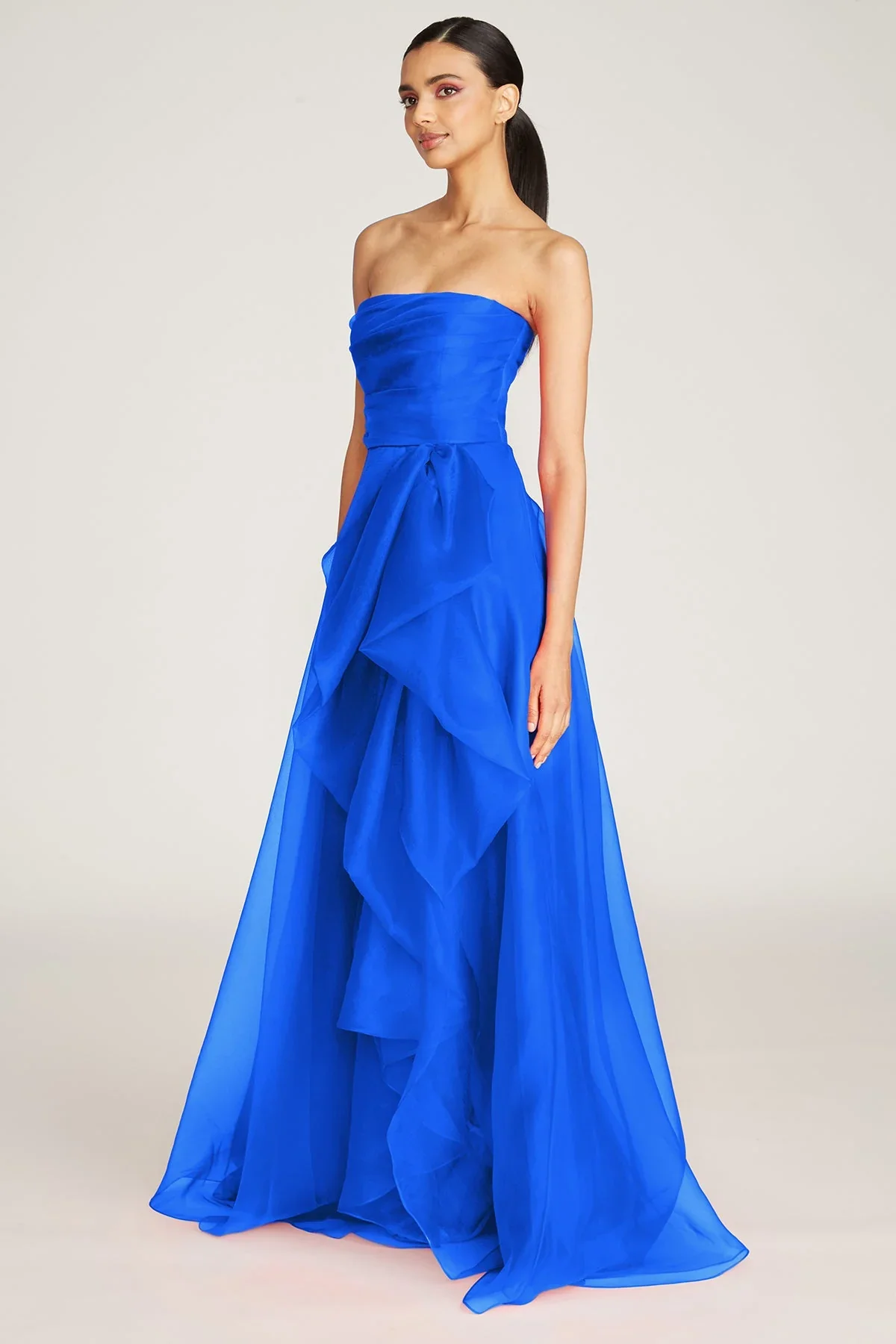 Theia Strapless Draped "Teresa" Evening Gown 8817572 - Image 8