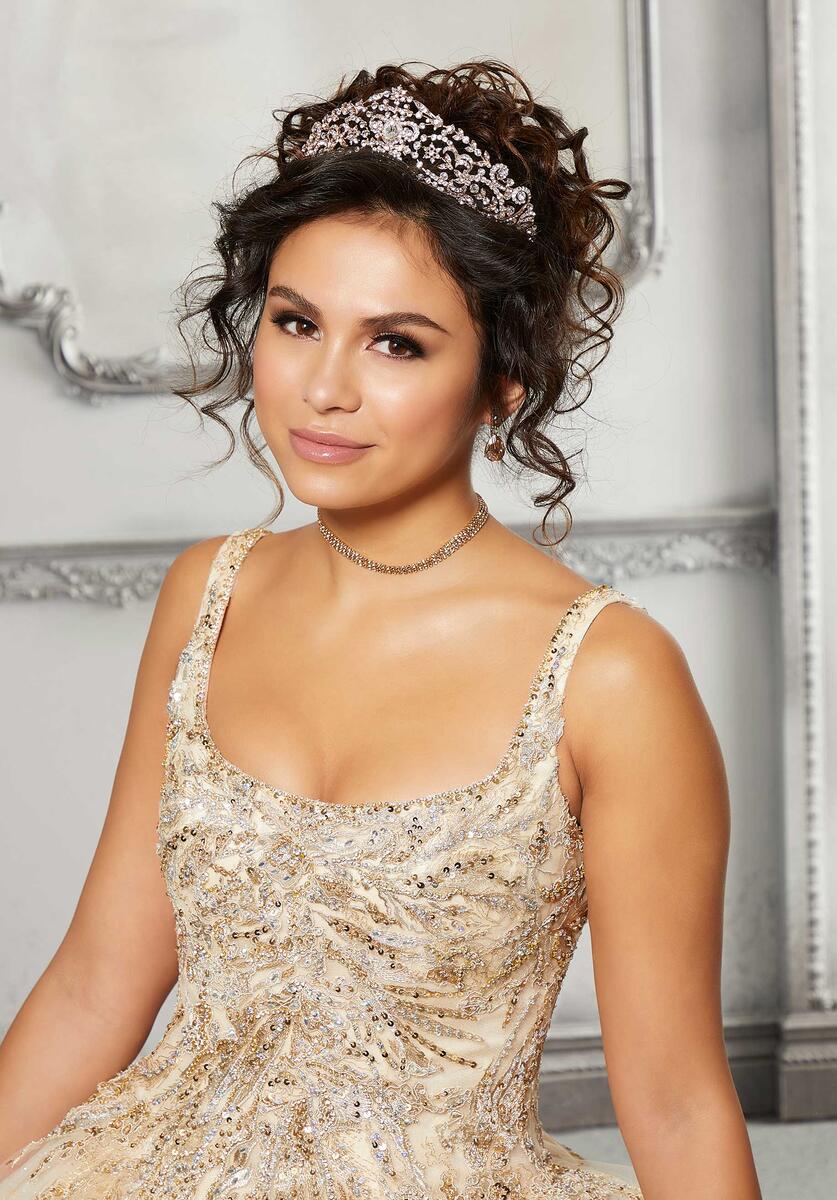 Vizcaya by Morilee Gilded Lace Quince Dress 89311 - Image 4