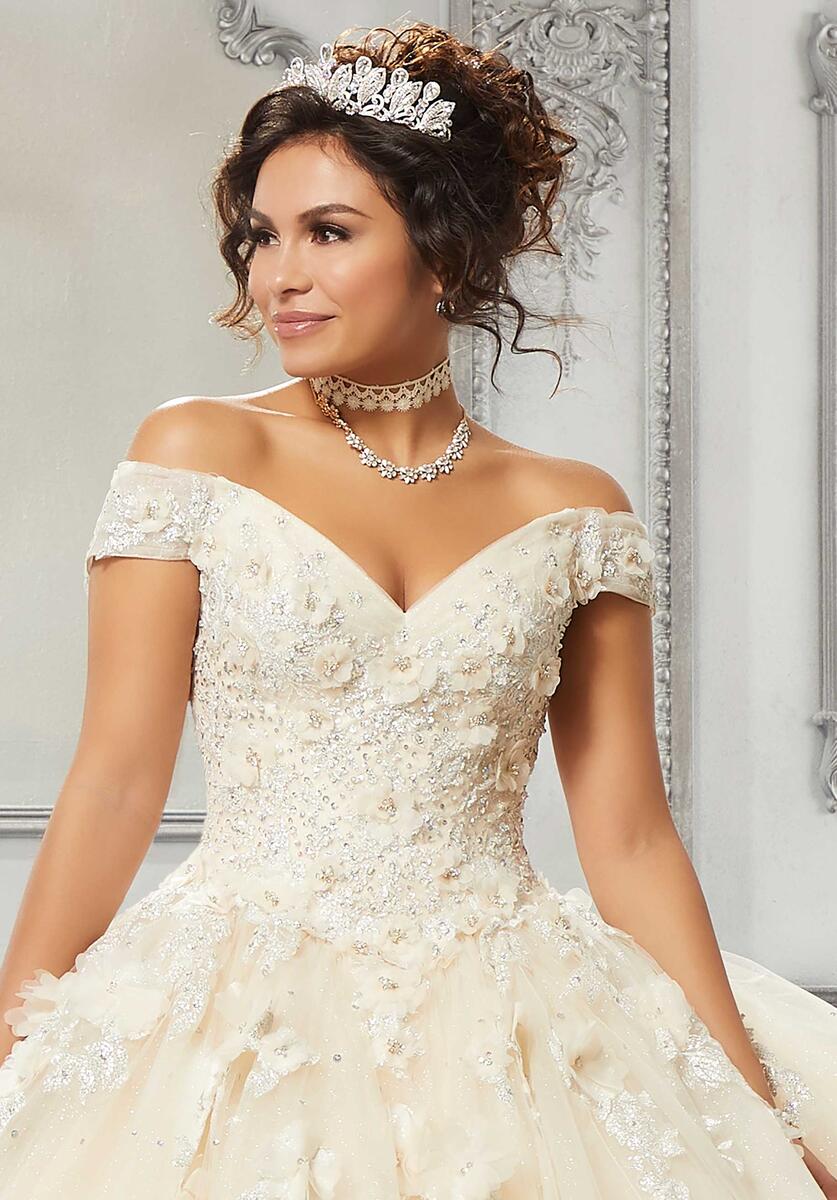 Vizcaya by Morilee Glitter Lace Quince Dress 89316 - Image 7