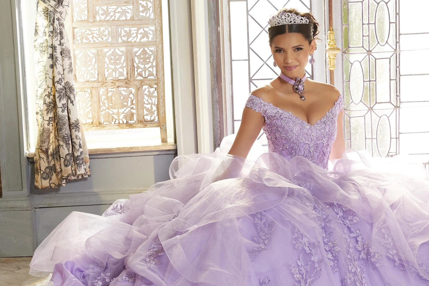 Vizcaya by Morilee Botanical Lace Quince Dress 89336 - Image 9