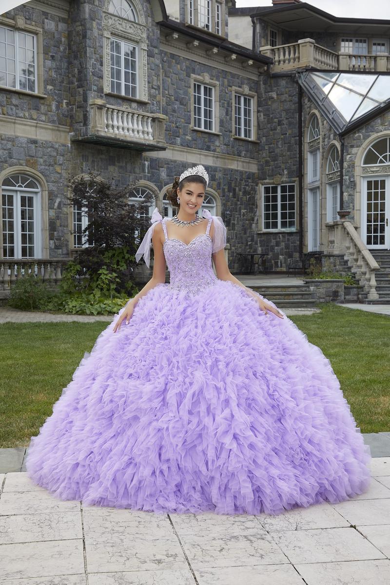 Vizcaya by Morilee Ruffle Tulle Quince Dress 89410 - Image 3