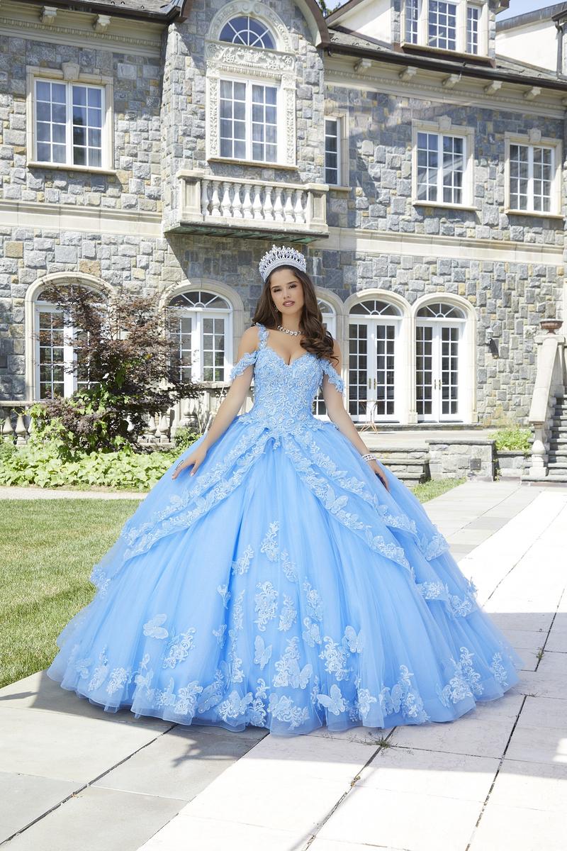 Vizcaya by Morilee Metallic Butterfly Quince Dress 89414 - Image 4