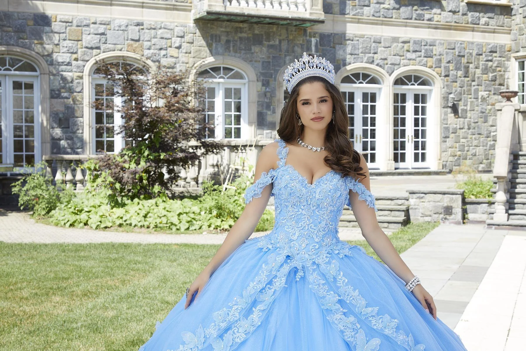 Vizcaya by Morilee Metallic Butterfly Quince Dress 89414 - Image 6