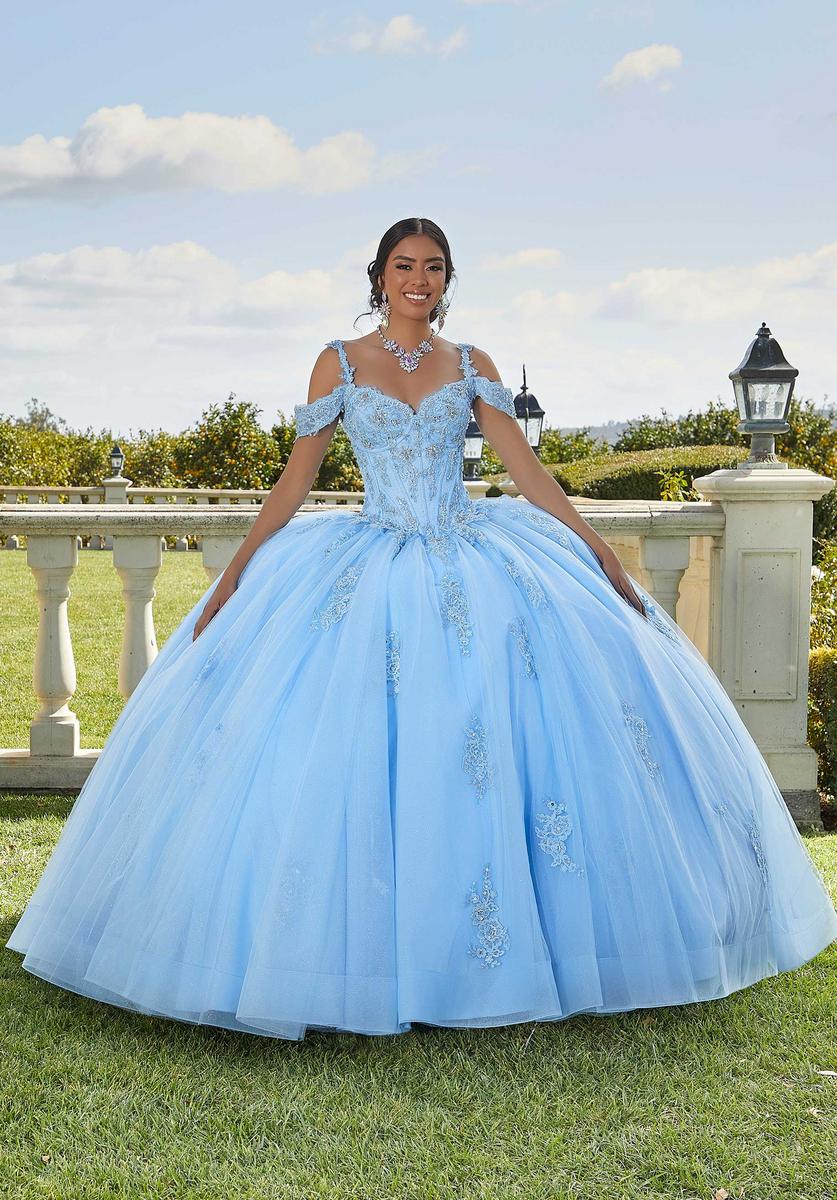 Vizcaya by Morilee Chantilly Lace Quince Dress 89422 - Image 4