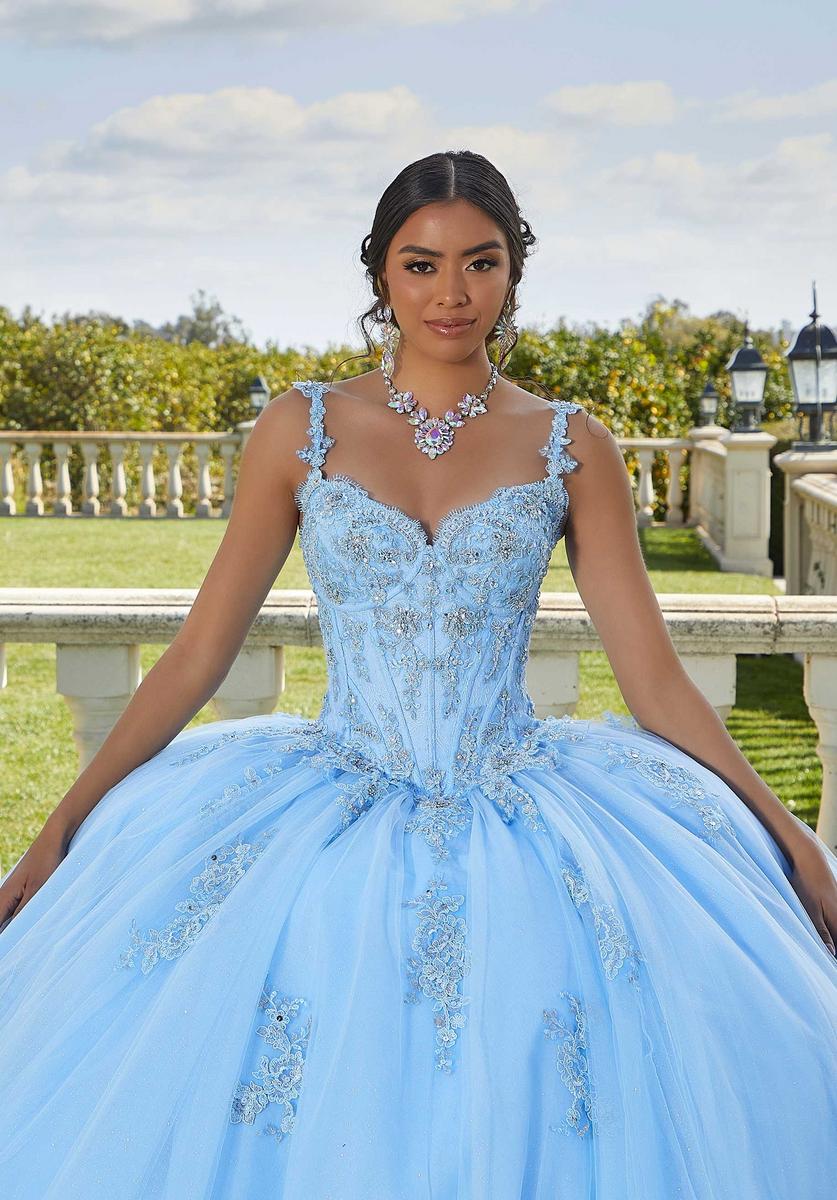 Vizcaya by Morilee Chantilly Lace Quince Dress 89422 - Image 7