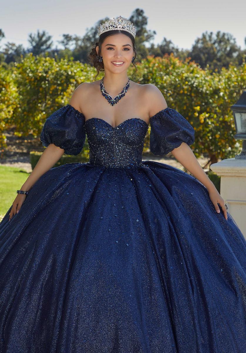 Vizcaya by Morilee Beaded Corset Quince Dress 89426 - Image 6
