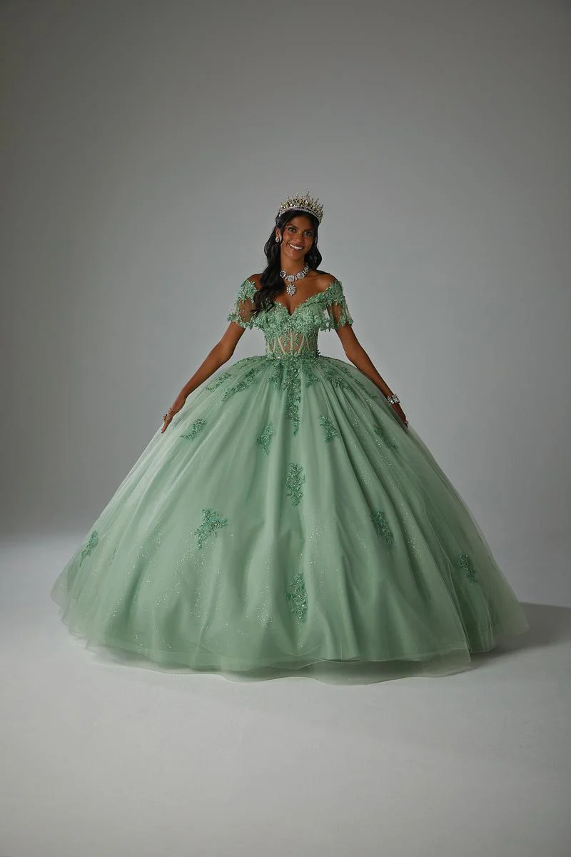 Vizcaya by Morilee Sheer Corset Quince Dress 89445 - Image 4