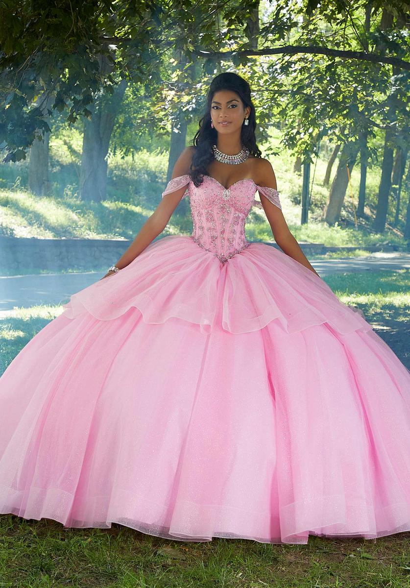 Vizcaya by Morilee Corset Tulle Quince Dress 89449 - Image 3
