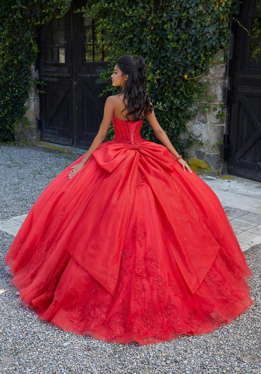 Vizcaya by Morilee Tulle Beaded Quince Dress 89451 - Image 2